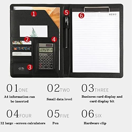 TANGIST poslovni Portfolio sa držačem vizitkarte multifunkcionalni poslovni Portfolio Folder sa 3/5 Notebook