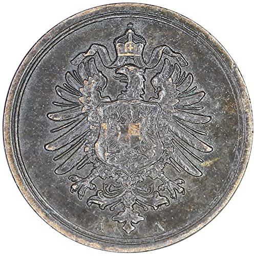 1876 ​​de Nemačka KM # 4 Wilhelm I Tip 1 Veliki štit 1 pfennig vrlo dobro
