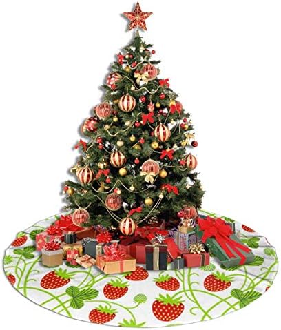 Lveshop ljetna jagoda božićna suknja 30 luksuzni okrugli zatvoreni valuti rustikalni Xmas Tree Odreze za