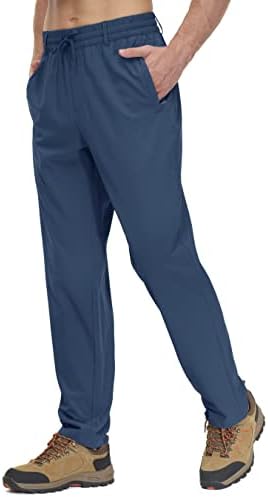 KEFITEVD muške pantalone sa džepovima lagane brzo suhe trenirke elastični struk pantalone za trčanje Planinarski