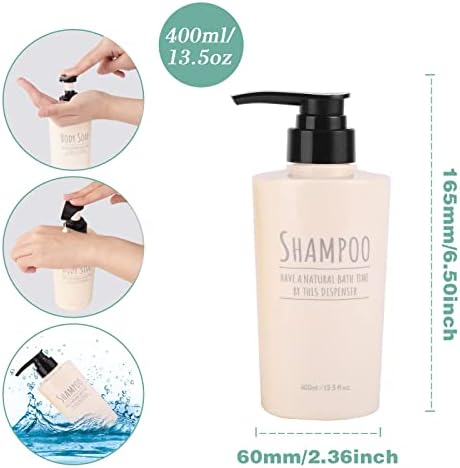 Razvodljivi šampon i regenerator Moderne boce sa šamponom za tuš sapun - stalne naljepnice prazne šampone