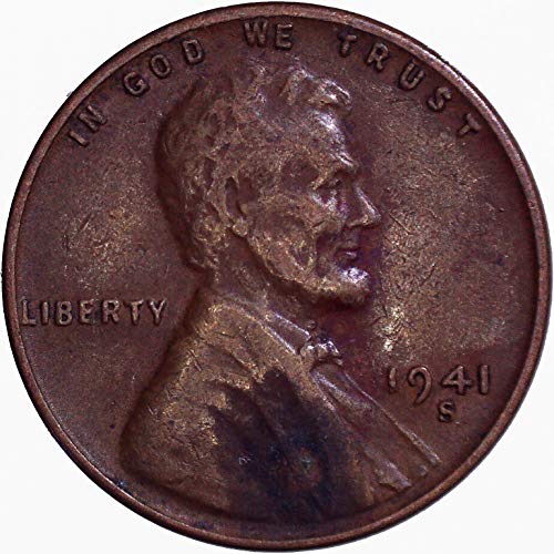 1941 s Lincoln pšenica Cent 1c vrlo dobro