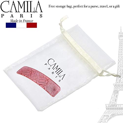 Camila Paris CP2278 Francuska kopča za ukosnicu za kosu za djevojčice velike ružičaste i zlatne Kovitlace,