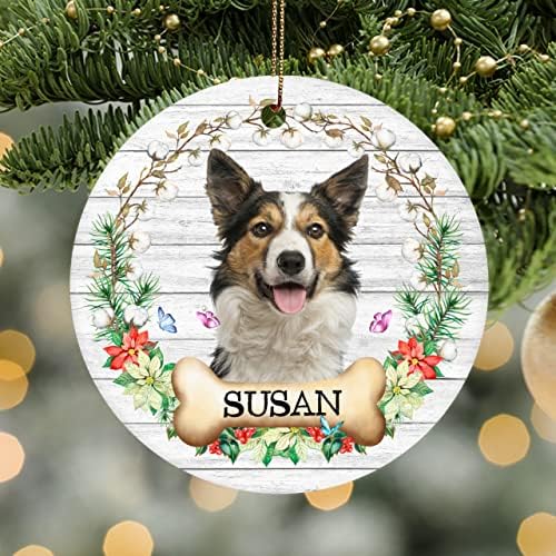 Personalizirani ukras za kućne ljubimce običaj pas Božić Ornament pet spomen Božić Ornament DY3X 1