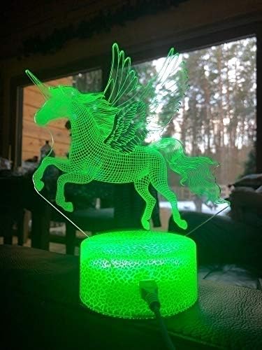 SZG božićna tema 19 stolna svjetiljka koja dodiruje LED noćna svjetlost kućna soba duga konja ukras za konj