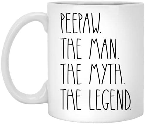 Peepaw čovjek mit legenda šolja za kafu - Peepaw Rae Dunn Style - Rae Dunn Inspired-Happy Birthday Peepaw-najbolja