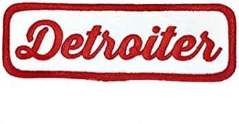 Detroit Detroiter vezenje zakrpa glačalo ili šivanje na vezeno 3 inča
