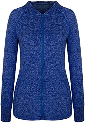 Održavajte Vigač punog zip kapuljača jakna Sportska odjeća s kapuljačom teretane jakne od joge s topljicom
