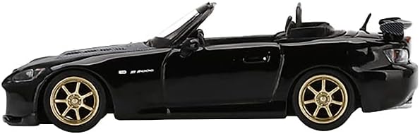 Truescale Minijature S2000 Mugen Pretvoriti. Berlinska crna sa karbonskom kapuljačom & amp; Gold Wheels