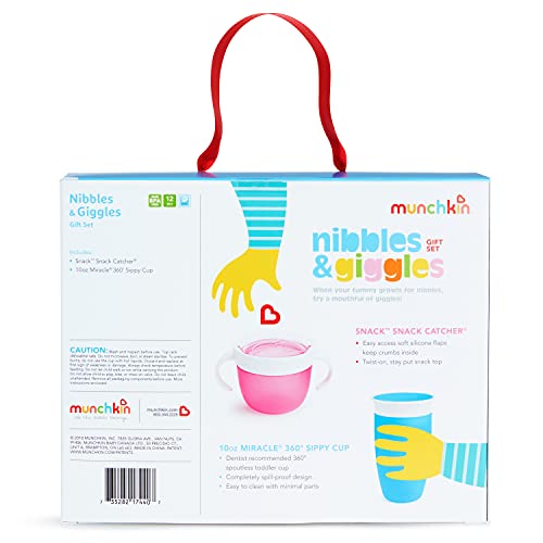 Munchkin® grickalice & amp; Giggles Toddler Poklon Set, uključuje 10oz Miracle 360 Cup i snack Catcher,
