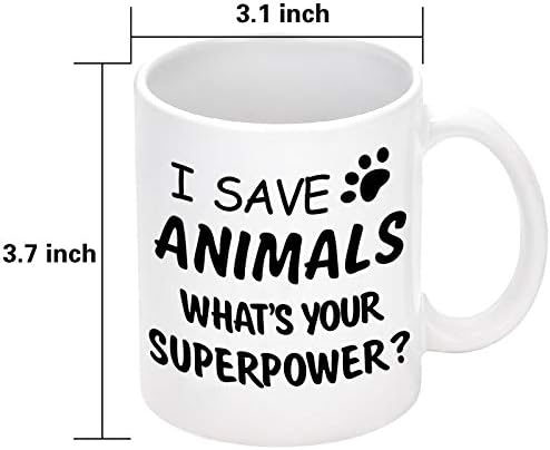 Yhrjwn Vet tehnički pokloni - spašavam životinje koja je vaša šolja za kafu za supermoć - Najbolji poklon