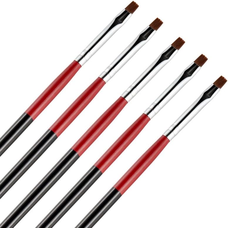 BHVXW 5kom / Set Kit četka Nail Art olovka za crtanje dizajn alata Gel manikir Salon profesionalni savjeti za rezbarenje akril