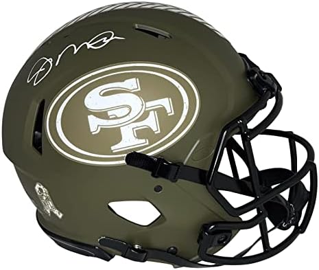 Joe Montana potpisao je San Francisco 49ers Pozdrav za servis autentičnih NFL šlemova sa autogramom