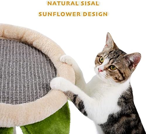 Penjački okvir za mačke penjački okvir mačka suncokretov stub za grebanje s ležećim Gnijezdom mačka aktivnost