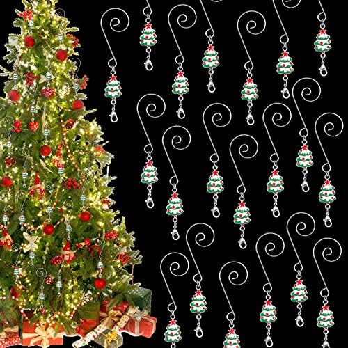 Cheeeeey božićni ukrasi kuka žica božićna ukrasna kuka sa s-kukom i jastog kandžičnih ornamentalnih vješalica