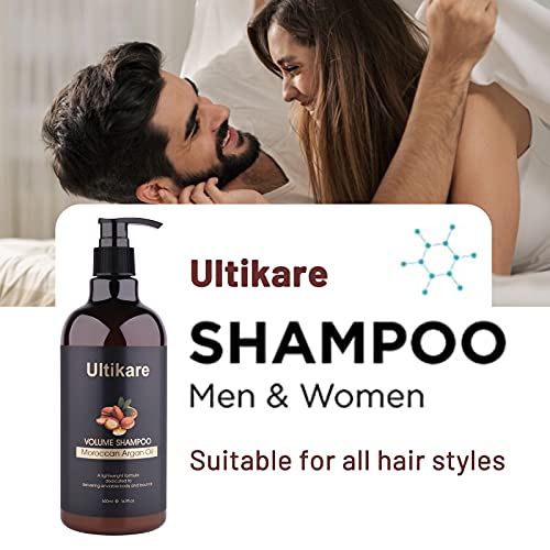 Ultikare šampon za zadebljanje kose, volumen volumena ulja za finu, ravnu kosu Boja sigurna duboka čista