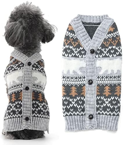 Hrtsy Dog Božićni džemper slatki polarni medvjed Xmas džemper prsluk odijelo topla jesen zimski štenad Jumper