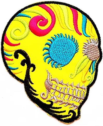 PP Patch CRANIUM Zlatni meksički umetnik šećer Twel Dead Crtani Patch Ghost Art Sew Gvožđe na izvezeni ukras