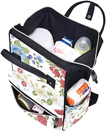 Cvjetne šarene uzorke ruksak ruksaka za ruksak za bebe namijenjene torbe za promjenu multi funkcije Velika