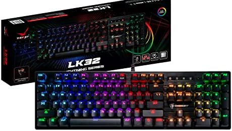 Digifast LK42 žičana tastatura za igre | RGB tastatura za igre sa pozadinskim osvjetljenjem - optički Klikni