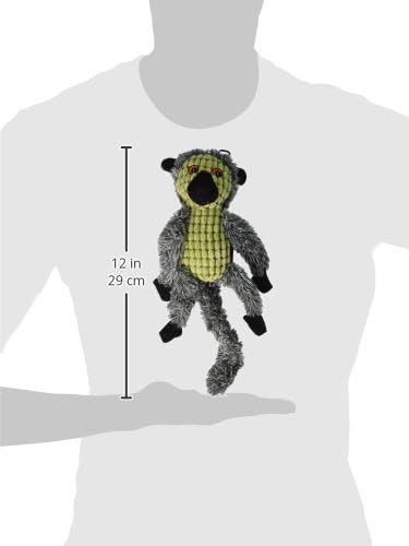Petrageous HangradaOus Leo The Lemur pseći igračka, 17 , siva / vapna