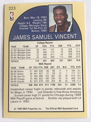 Sam Vincent; Michael Jordan 1990-91 NBA obruči - [baza] 223.1