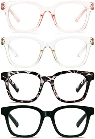 MMOWW za čitanje naočale za žene prevelike naočale za čitanje retro oprah stil +1,5 plavi blokiranje svjetlosti