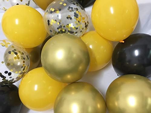 Bamonos crni žuto zlatni baloni - pčelinji dan Party Baloni za tuš za tuširanje rođendana Spol Otkrivanje