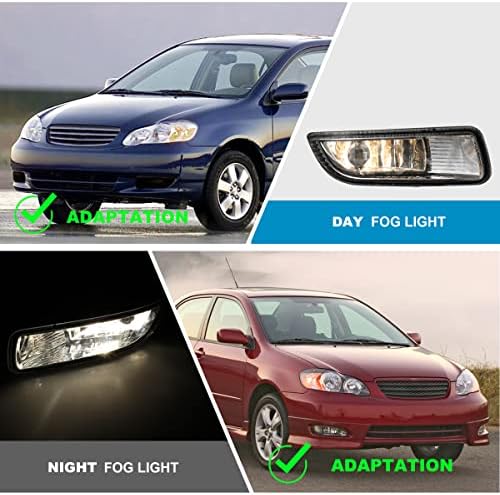 CPW svjetla za maglu kompatibilna sa [2003 2004 2005 Toyota Corolla] Zamjena vožnje za maglu