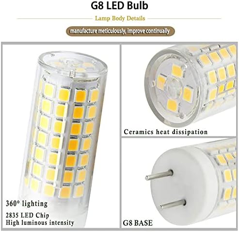 G8 LED Sijalice Zatamnjive 7W ekvivalentno G8 Halogenoj sijalici 70W-75W, T4 JCD tip Bi-Pin G8 baza, AC