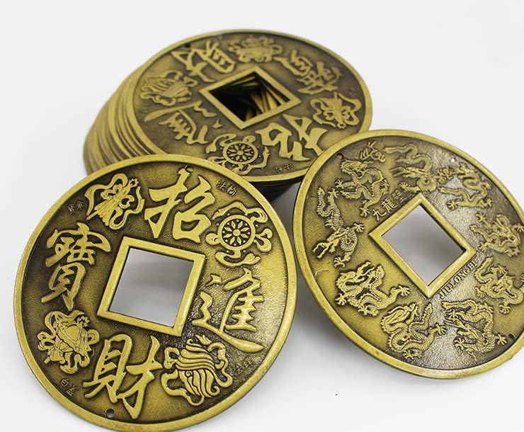 Qiankao 九龙壁 大 铜 钱 挂件 铜 钱 工艺品