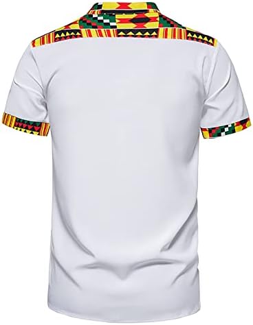 Wenkomg1 kratke rukave majice za muškarce proljeće ljeto majice labave majice afrički Print Casual Vanjska