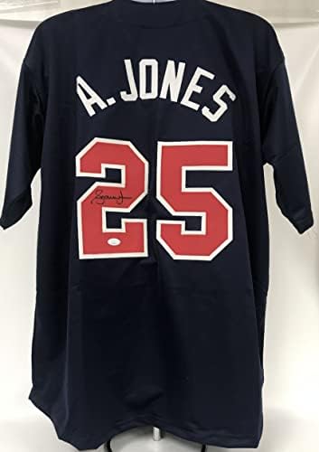 Andruw Jones potpisao je autogramirani baseball dres Atlanta Blue - JSA COA