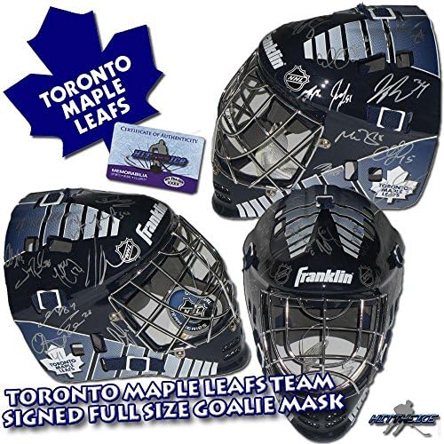 TORONTO MAPLE LEAFS tim potpisao GOLMANSKU masku pune veličine sa NHL kacigama i maskama sa autogramom COA-KESSEL