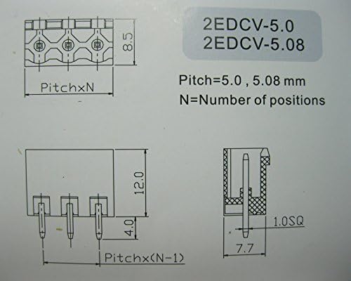 15 kom Pluggable tip ravno-pinski 2way/pin korak 5.08 mm vijčani Terminal blok konektor zelena boja 2edcd-5.08
