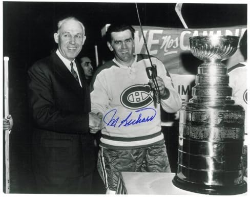 Maurice Rocket Richard autogramirani Montreal Canadiens 8x10 FOTO 2