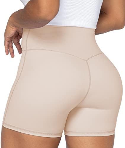 Sunzel Softmax Crossover biciklističke kratke hlače za žene, V Criss Cross hlače za jogu visokog struka