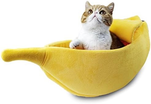 · Petgrow * slatka Banana krevet za mačke velike veličine, krevet za Božićne kućne ljubimce Meki topli krevet