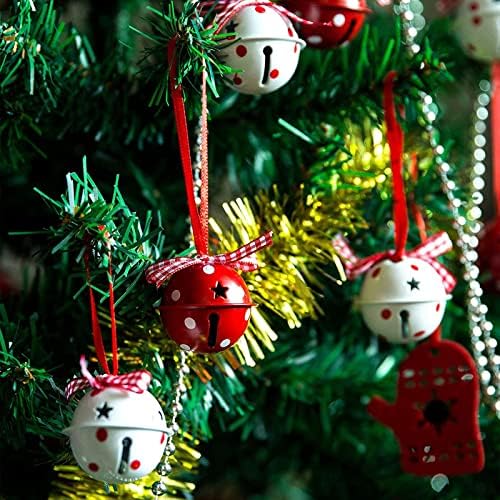 Božićno zvono na privjeskom božićno uređenje drvca Privjesni božićni zvonik perle za vrata šarene