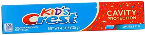 Crest pasta za zube za djecu, zaštita šupljine sjaj Zabava 4,6 unci svaki