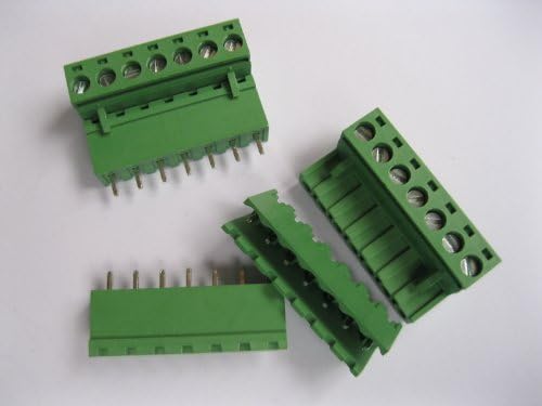5 kom. 5.08 mm 7way / pin vijak priključak sa konektorom sa zelenim bojama sa otvorenim bojama