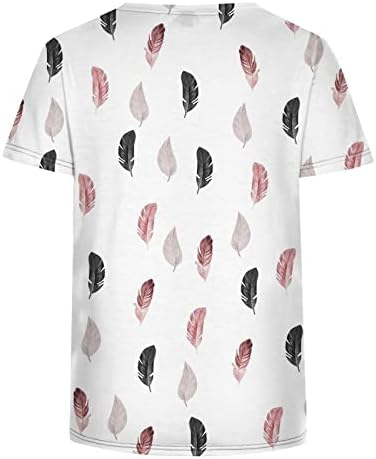 Bluza za bluzu posade za žene za žene jesen ljetna odjeća kratki rukav pamuk grafički grafički top bh bh