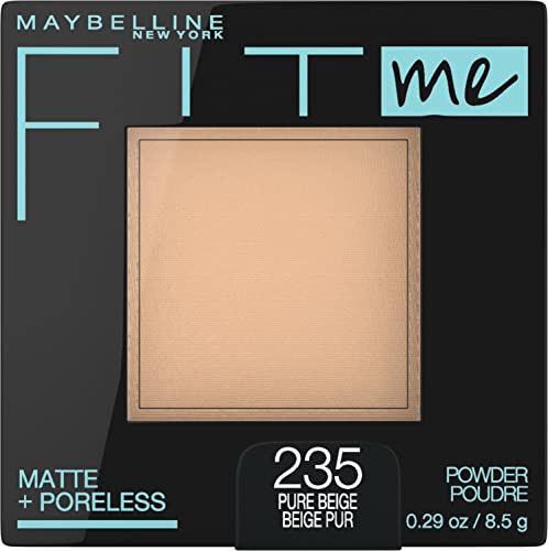 Maybelline Fit Me Matte + Poreless presovani puder za lice šminka & puder za postavljanje, proziran, 1 posjeta