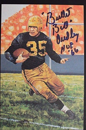 Bill Dudley Steelers Autographing 1992 Gol Line Art 98 Potpisana kartica 17c - NFL autograme nogometne