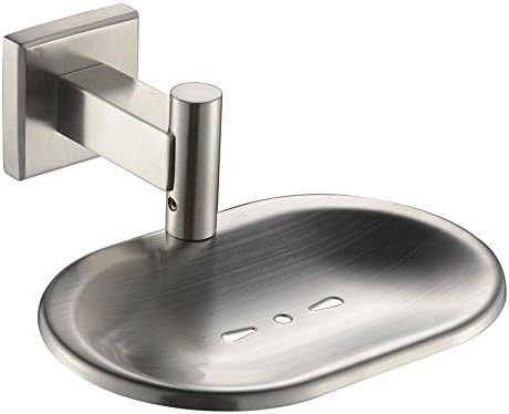 Leyden kupaonica toaletni jelo, srebrni držač sapuna za tuš od nehrđajućeg čelika zidni nosač brušeni nikl