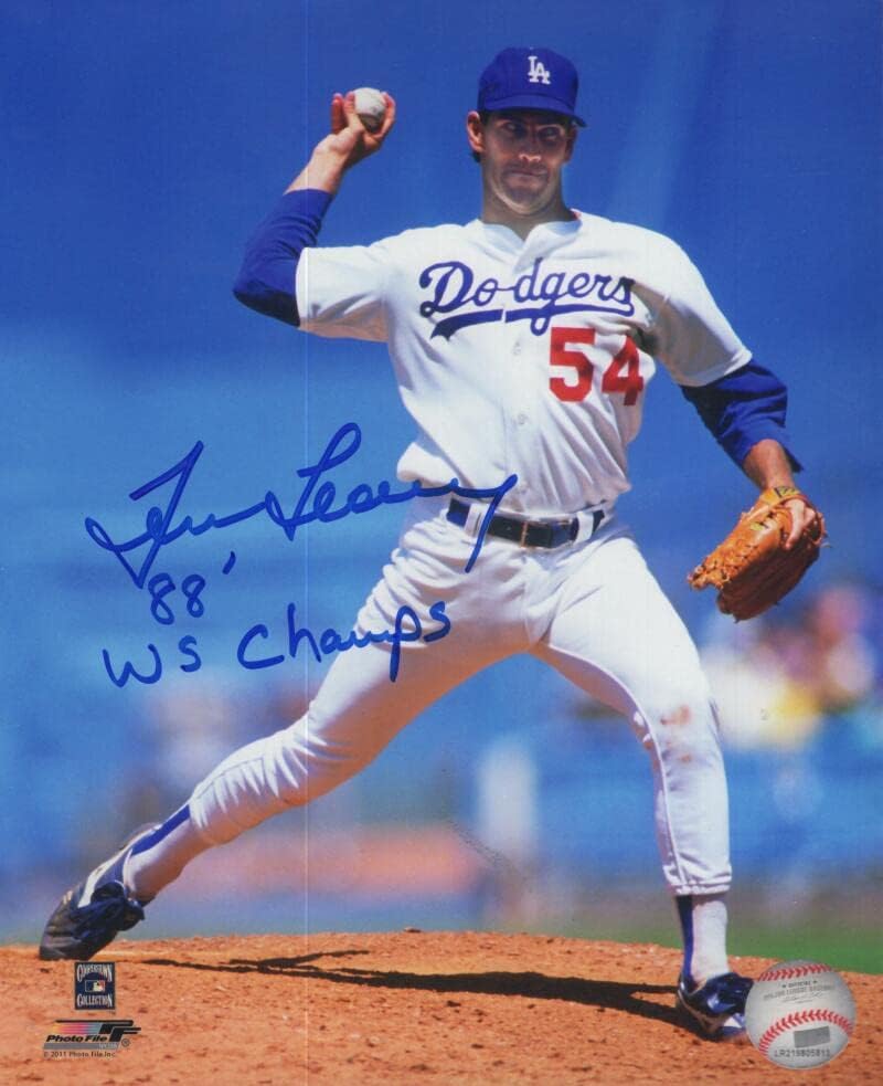 Ted Leary Dodgers 88 WS Champs potpisani autogramirani 8x10 fotografija w / coa