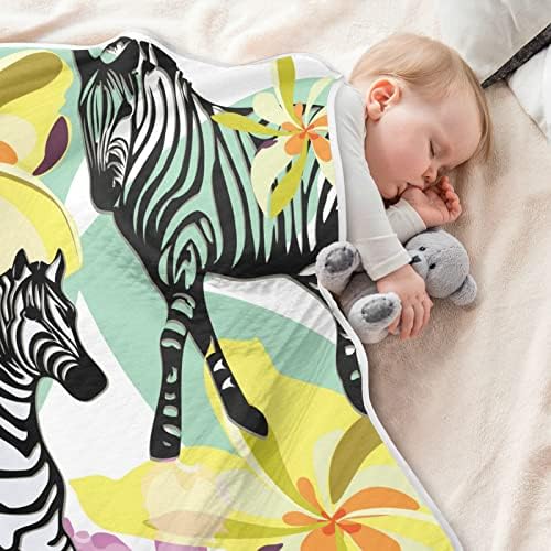 Cataku zebra životinjski cvijet beba za dječake Djevojke pamučni mali pokrivač krevet baca meko toplo prijem