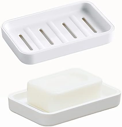 Posuda za sapun koja se samostalno isušuje, & nbsp; 2 PAKC plastične posude za sapun za tuš zid, držač sapuna