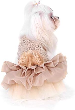 Odjeća za pse PET mali pas odjeća Sequin Silky Tutu Puppy kostim psa Princess Elegantna suknja Vjenčanica,