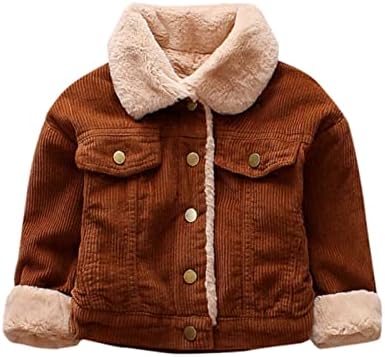 Toddler Boys Girls dugih rukava Čvrsta boja Zimska kaput jakna zadebljana vjetra topla jakna veličine 8